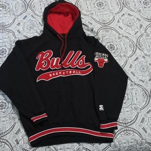 Vintage STARTER Bulls script hoodie